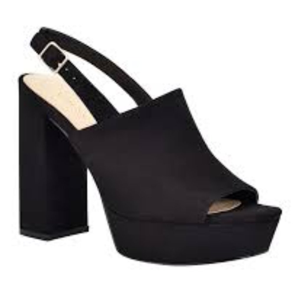 Guess Caleesy Black Platform Block Heel - image 1